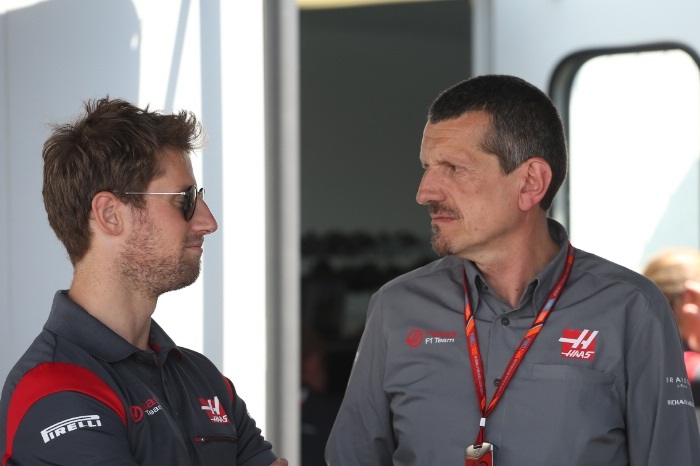 Romain Grosjean e Gunther Steiner