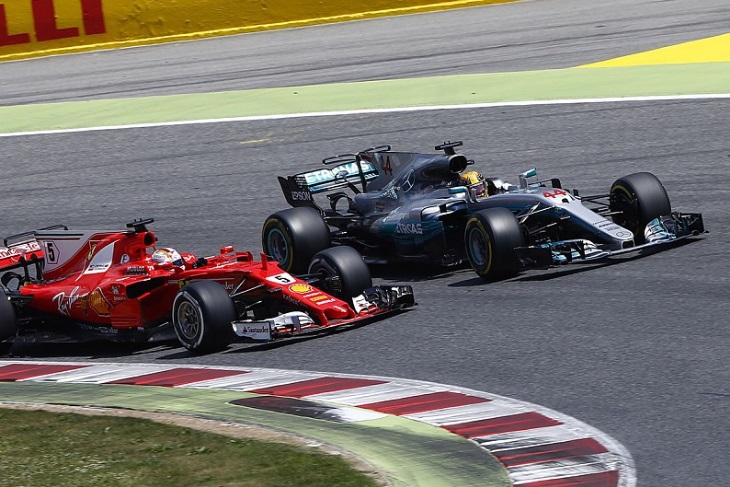 Sebastian Vettel e Lewis Hamilton