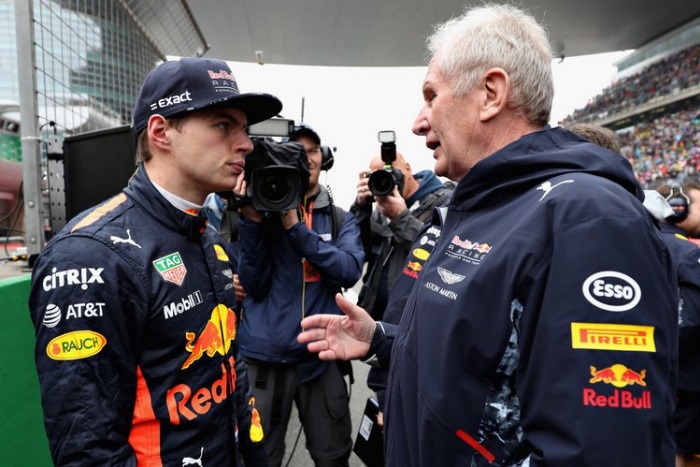 Max Verstappen e Helmut Marko