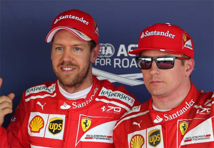 Sebastian Vettel e Kimi Raikkonen