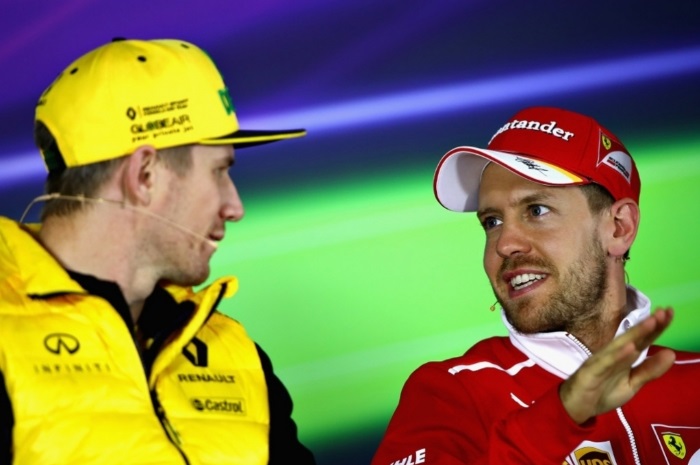 Nico Hulkenberg e Sebastian Vettel