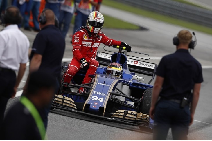 Sebastian Vettel e Pascal Wehrlein