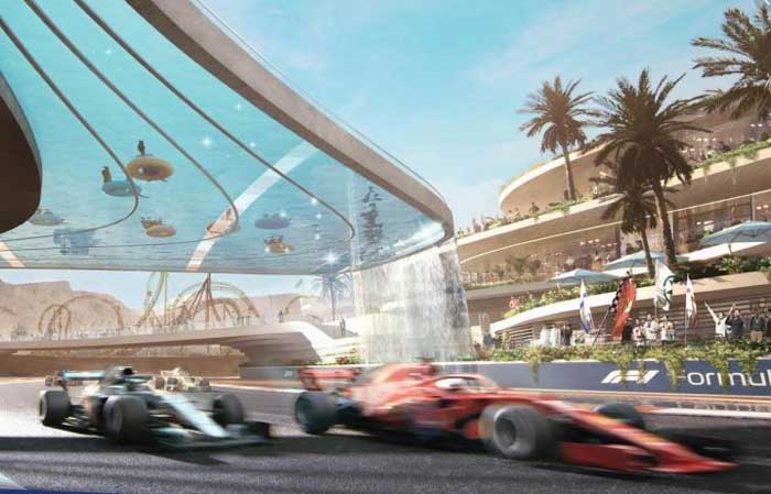 Foto do Circuito de Formula 1 na Arabia Saudita