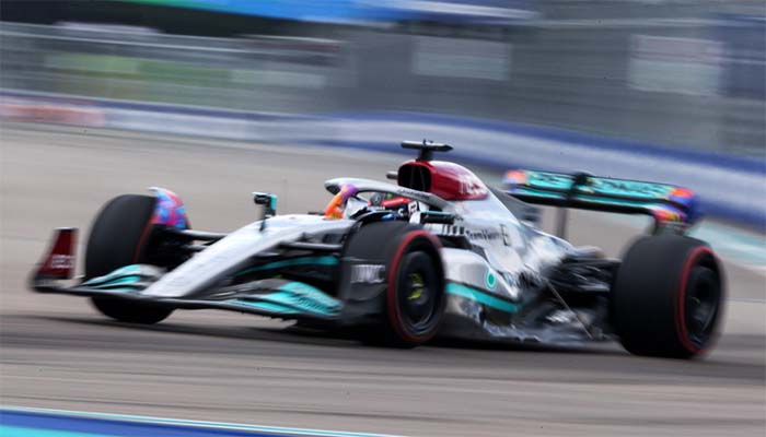 F1: Russell surpreende no fim e é o mais rápido do 1º treino do GP de Miami