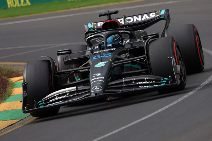 F1: Russell se mostra otimista com a Mercedes após treinos em