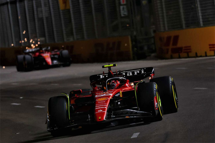 GP de Singapura: Ferrari mostra força de novo, e Sainz lidera